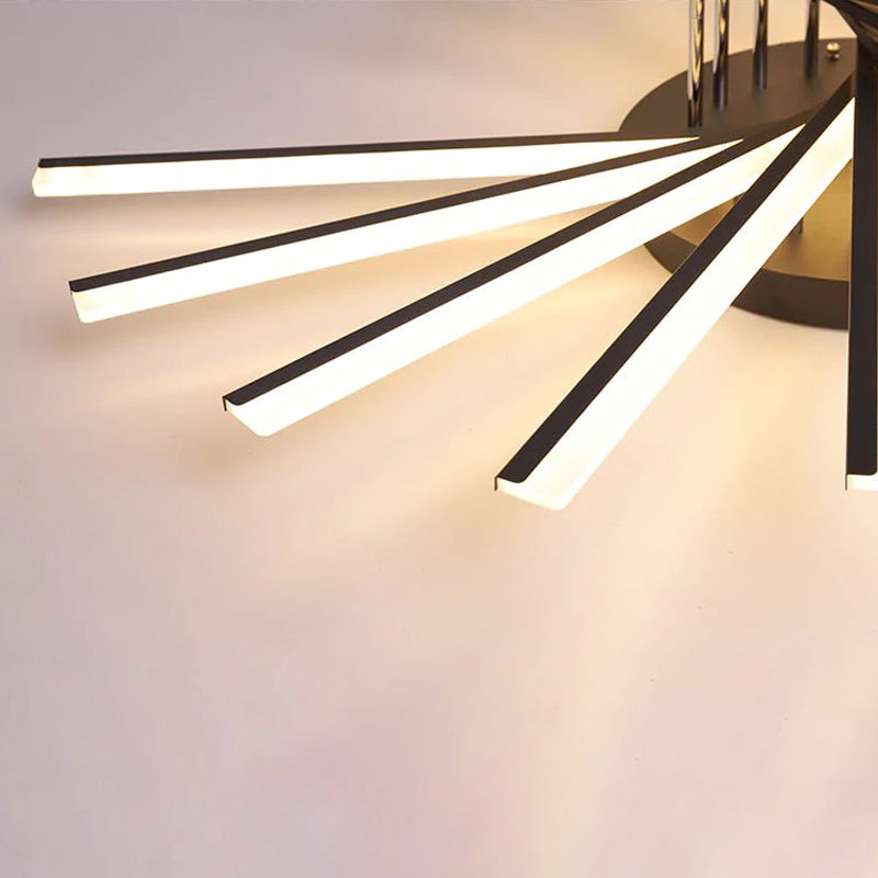 Arisha Linear Flush Mount Ceiling Light, 4 Colour - Neutralighting