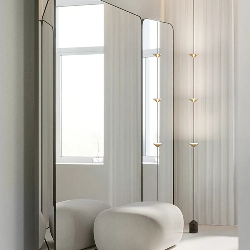 Arisha Full-Length Minimalist Linear Floor Lamp, 3 Bulbs - Neutralighting