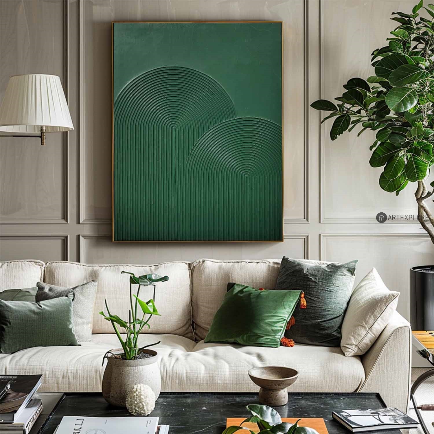 Botanical Contour Arches Modern Art
