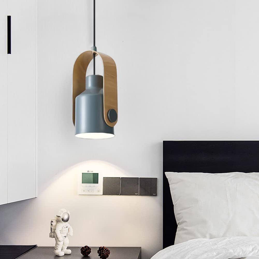 Valentina Modern Metal LED Pendant Light White Green Black Bedroom - Neutralighting