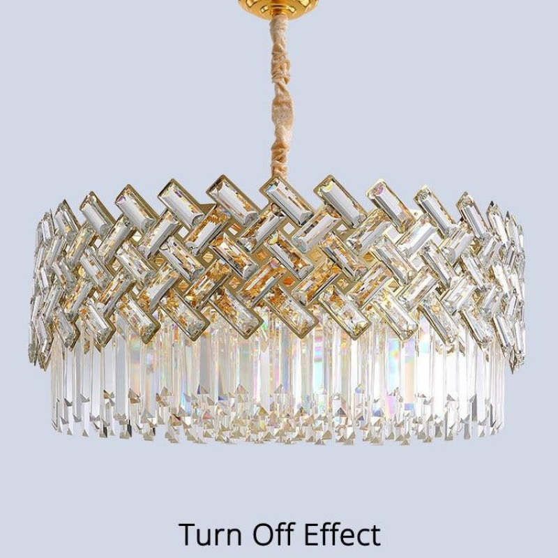 Kristy Luxury Gold Chandelier, Crystal & Metal - Neutralighting
