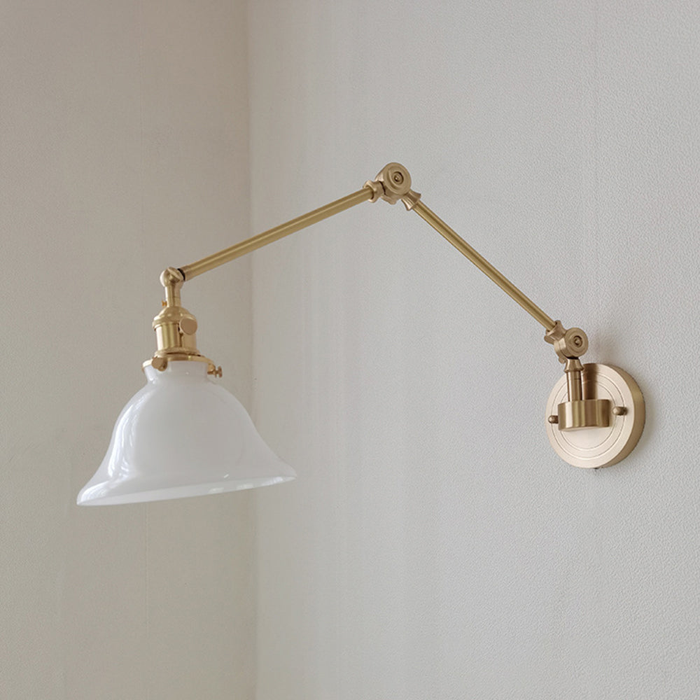 Tiffany Vintage Foldable Wall Lamp, Green/White - Neutralighting