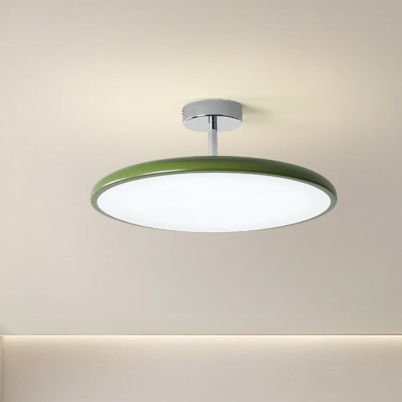 Valentina Vintage Flush Mount Ceiling Light Metal Red/White/Green LED Bedroom - Neutralighting