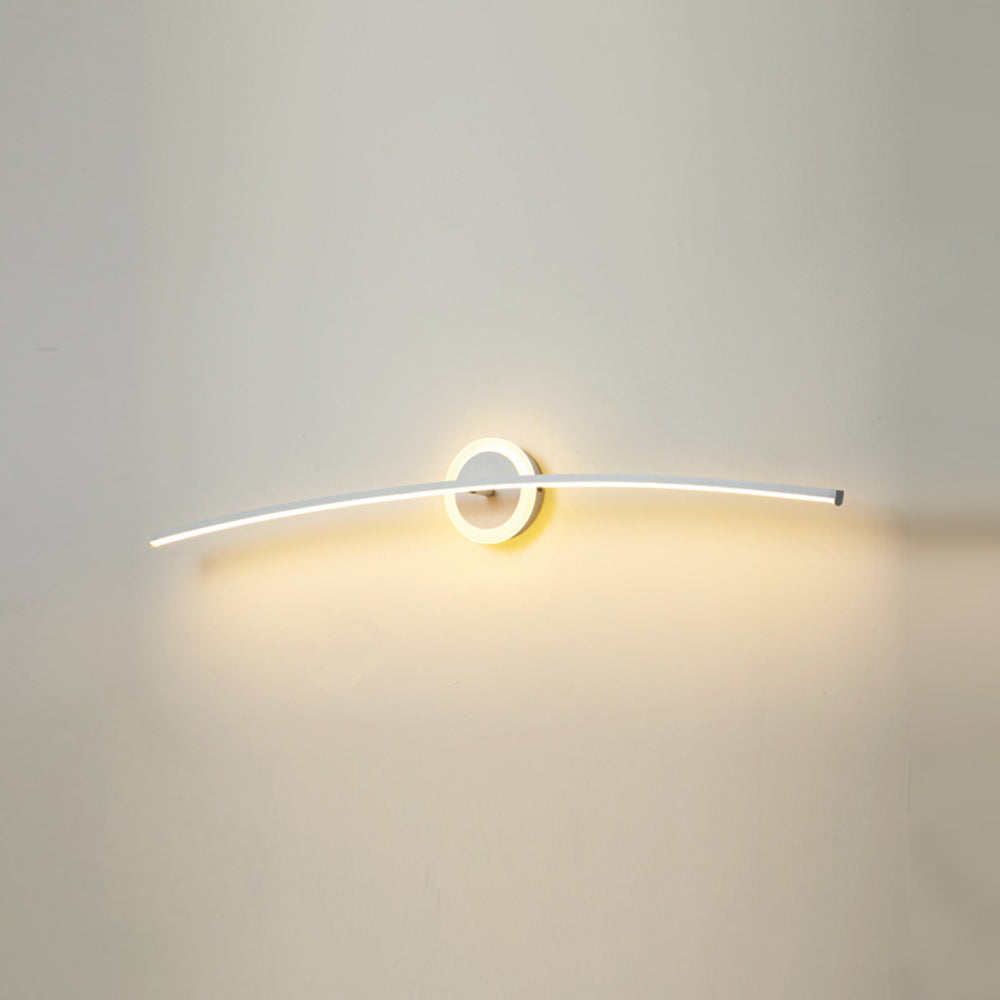 Arisha Modern Linear Metal Wall Lamp, White - Neutralighting