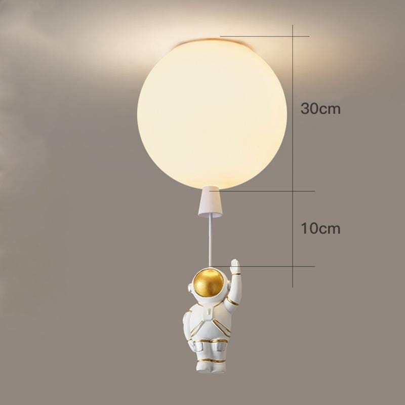Aria Astronaut Balloon Flush Mount Ceiling Light, L 20/25/30/35cm - Neutralighting