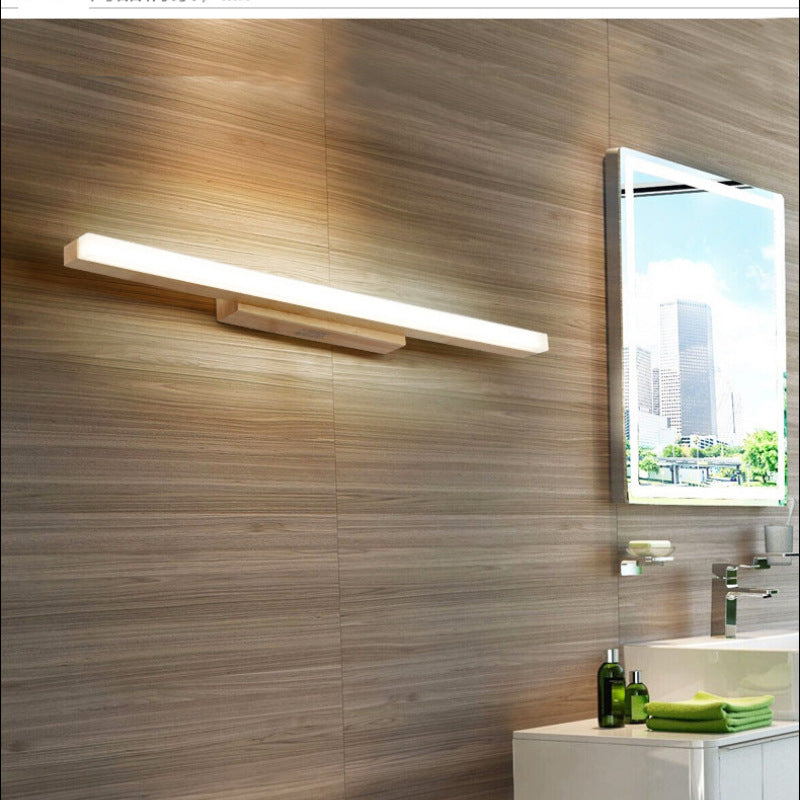 Arisha Modern Minimalist Linear Wooden Wall Lamp, Wood/Walnut - Neutralighting