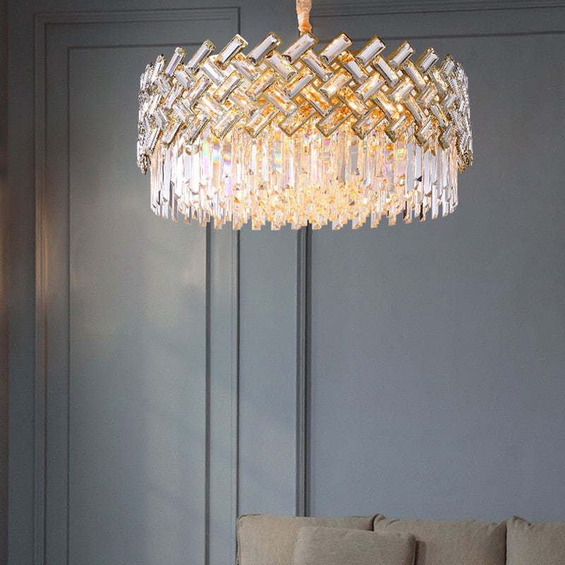 Kristy Luxury Gold Chandelier, Crystal & Metal - Neutralighting