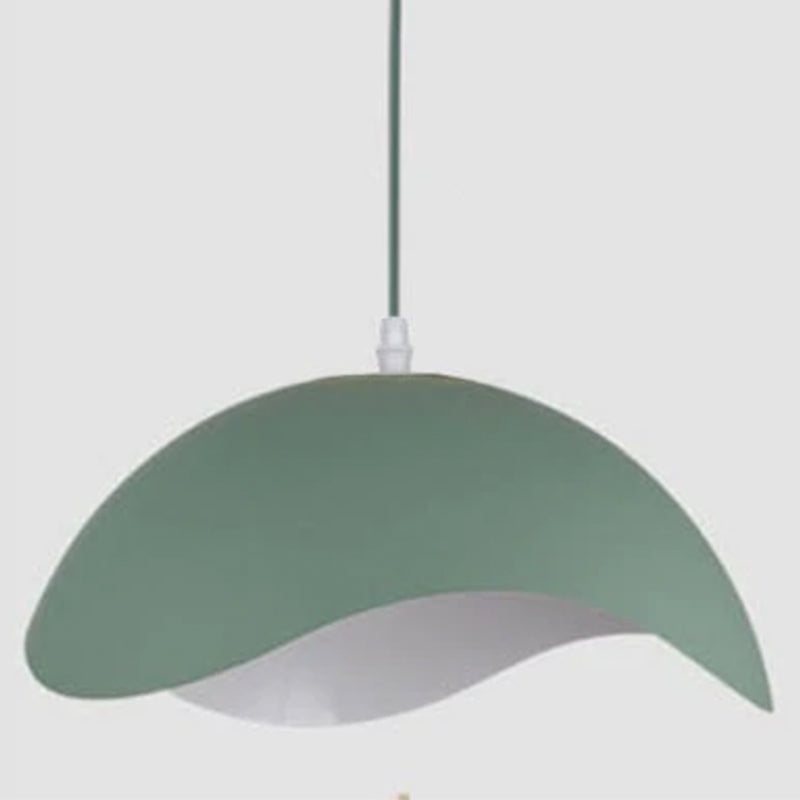 Valentina Colorful Shade Single Pendant Lights, Wood & Metal - Neutralighting