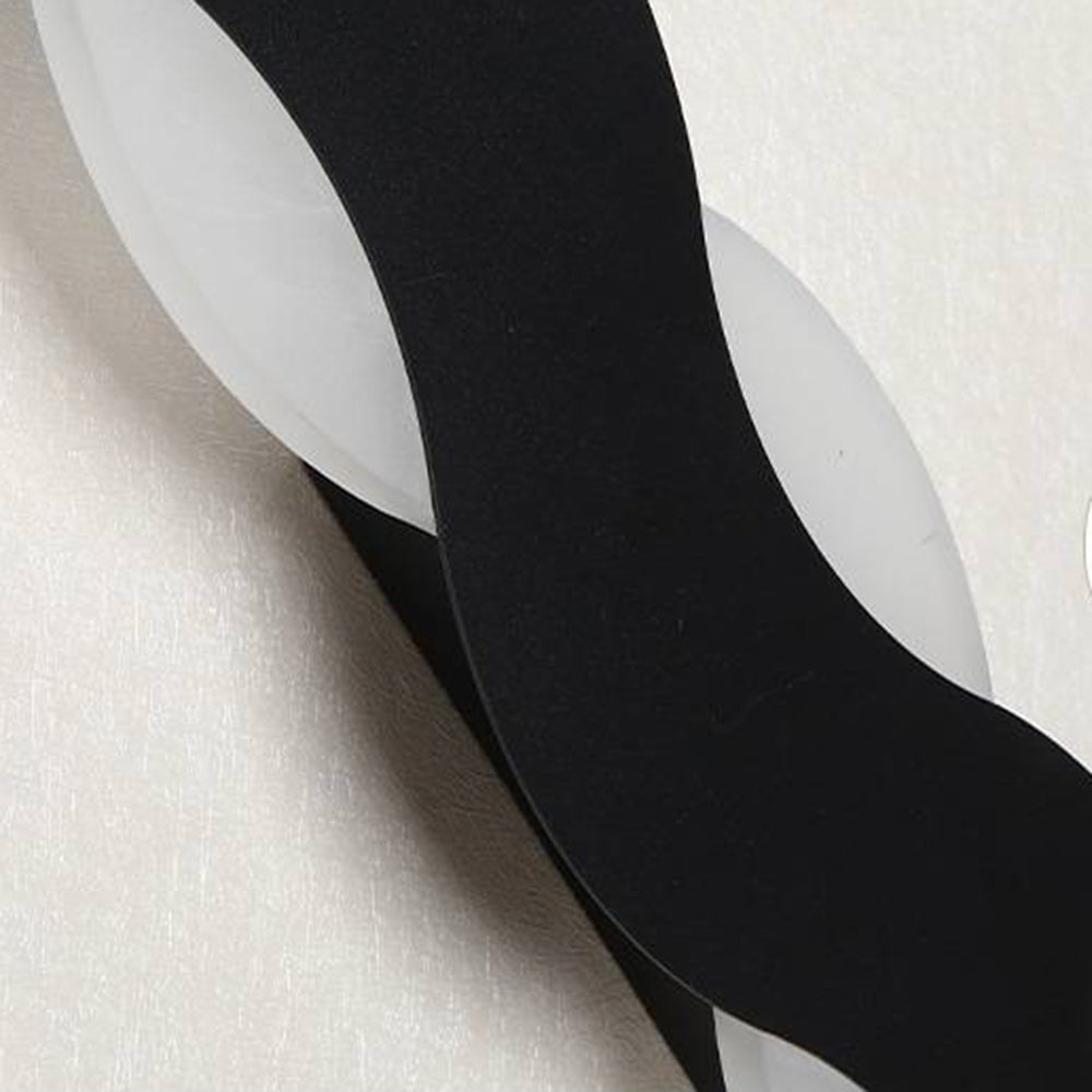 Arisha Modern Black & White Wave Wall Lamp Black, 3 Style - Neutralighting