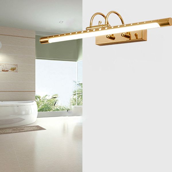 Tiffany Modern Linear Vanity Wall Lamp, Gold, Bathroom/Kitchen - Neutralighting