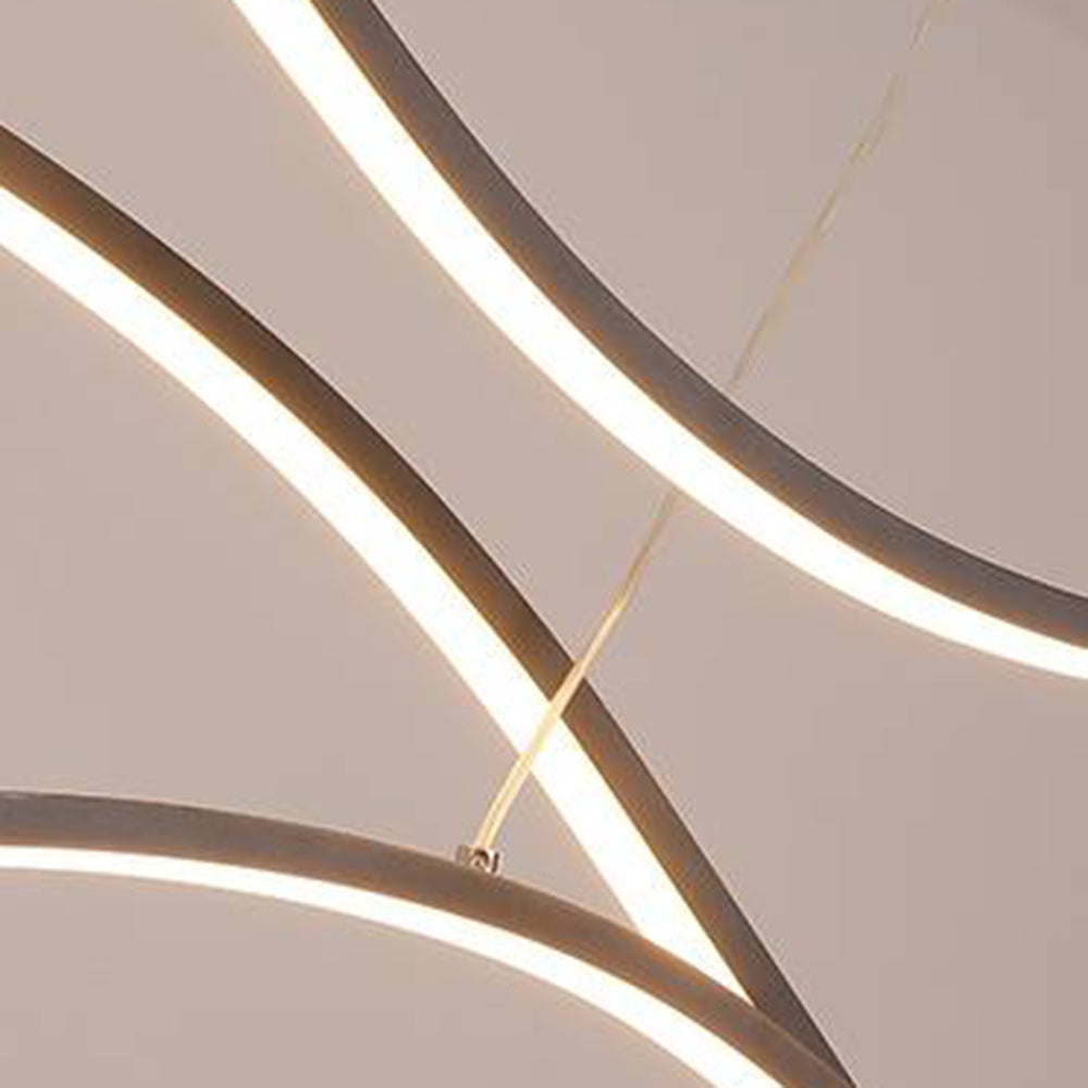 Arisha Modern Wave Pendant Light, 2 Colour - Neutralighting