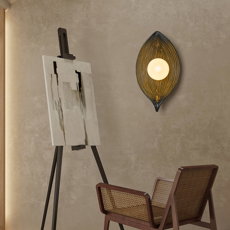 Aria Modern LED Wall Lamp Black/White/Wood Acrylic Living Room - Neutralighting