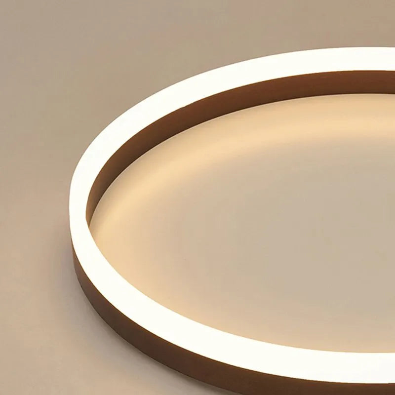 Arisha Minimalist Ring Metal Flush Mount Ceiling Light, Black - Neutralighting