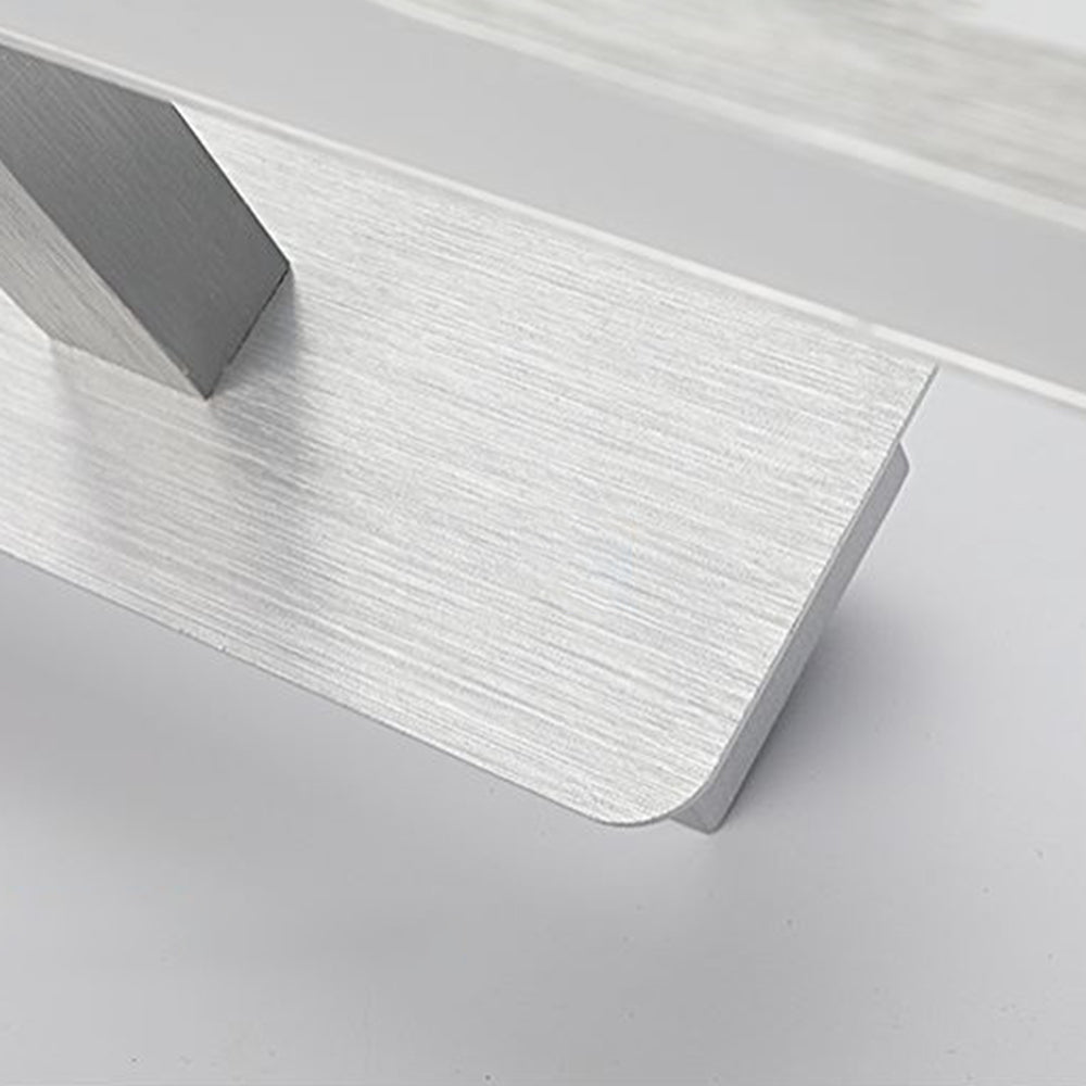 Arisha Nordic Linear Acrylic Mirror Front Wall Lamp, Silver - Neutralighting