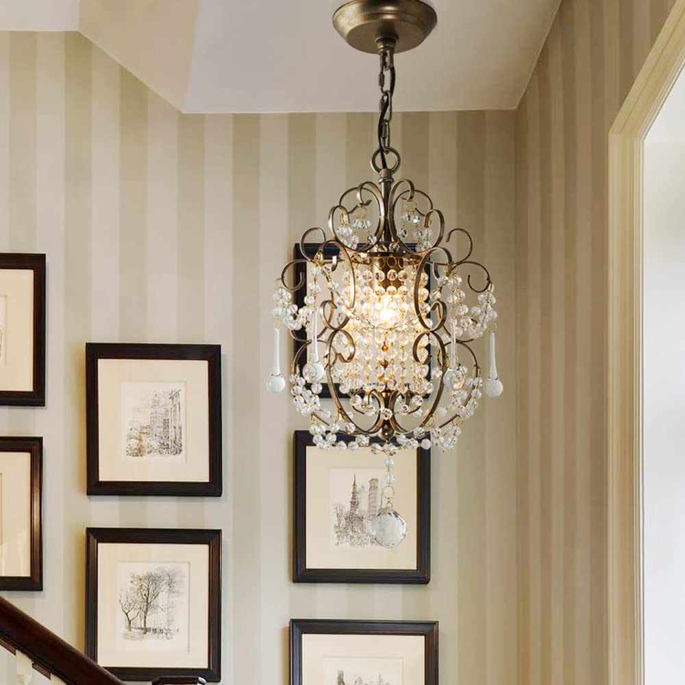 Alessio Modern Metal Crystal Pendant Light Bedroom - Neutralighting