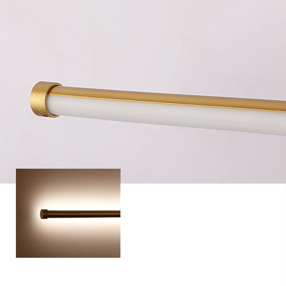 Arisha Modern Round Linear Metal Wall Lamp, White/Black/Gold - Neutralighting