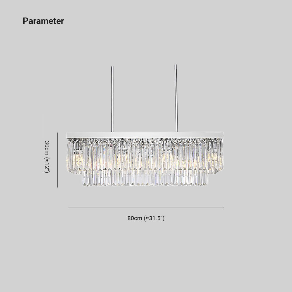 Kristy Modern Art Deco LED Pendant Light, Crystal/Metal - Neutralighting