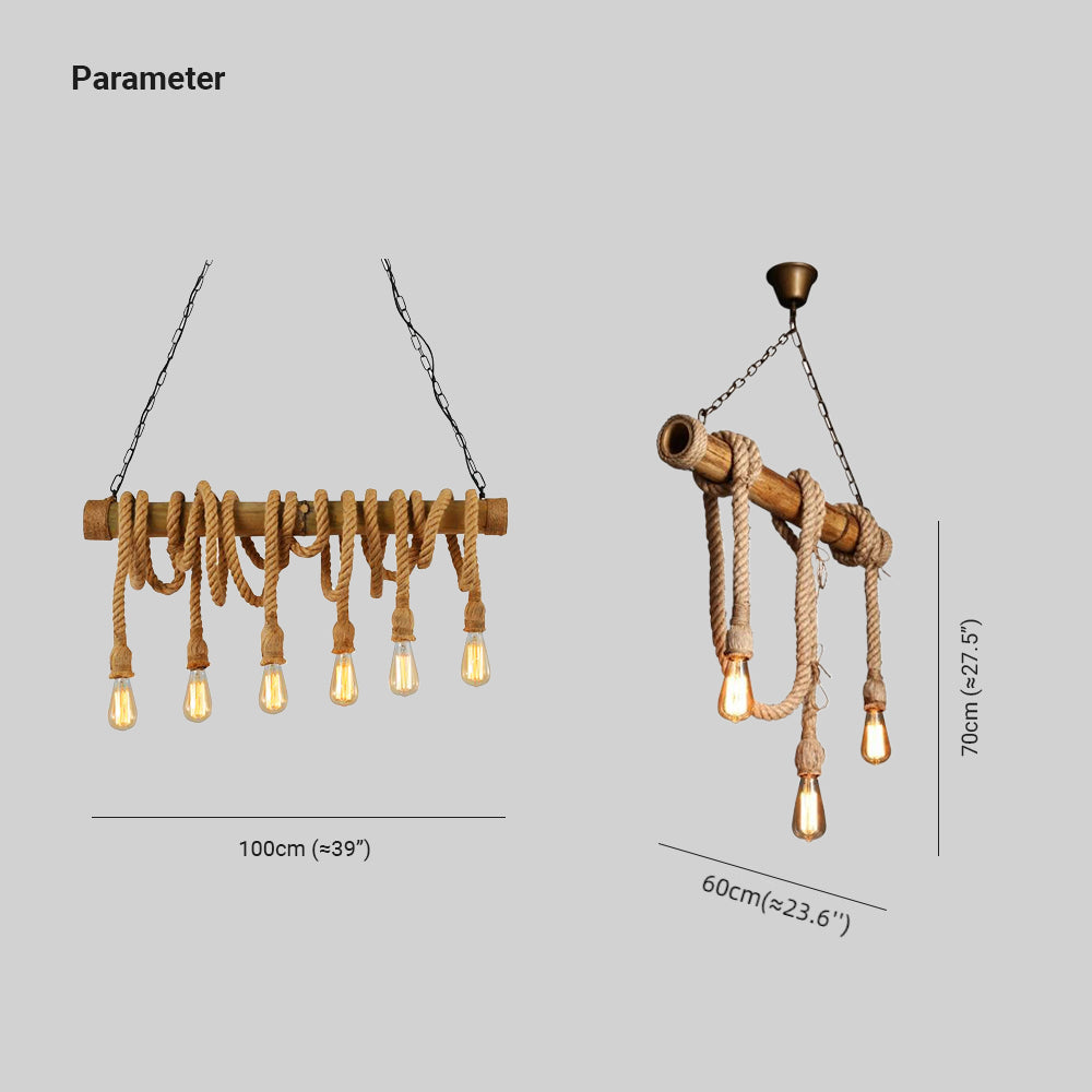 Silva Vintage Retro Resin Pendant Light, flaxen - Neutralighting