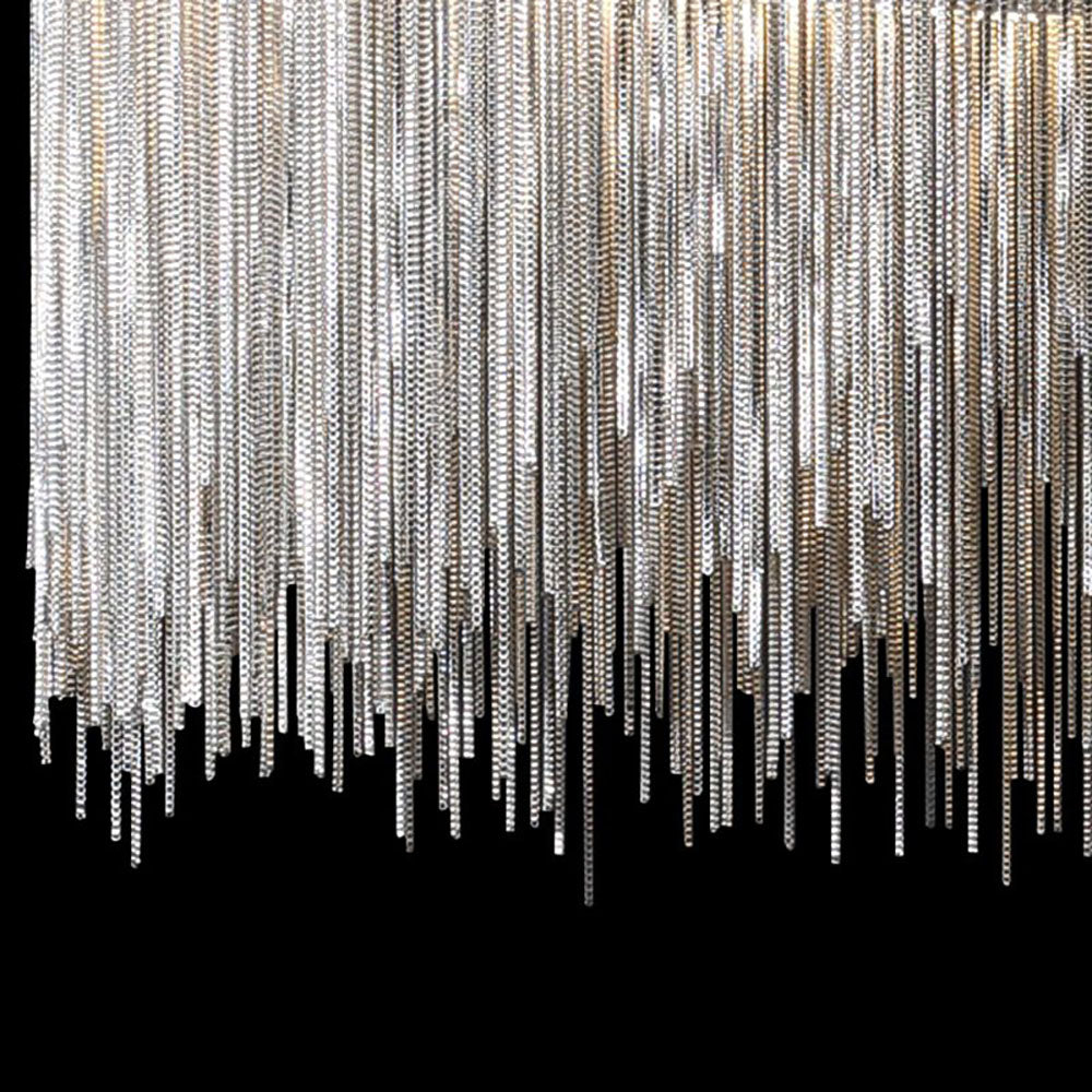 Arisha Wall Lamp Decorative/Modern, Tassel Chain, Silver, Living Room - Neutralighting