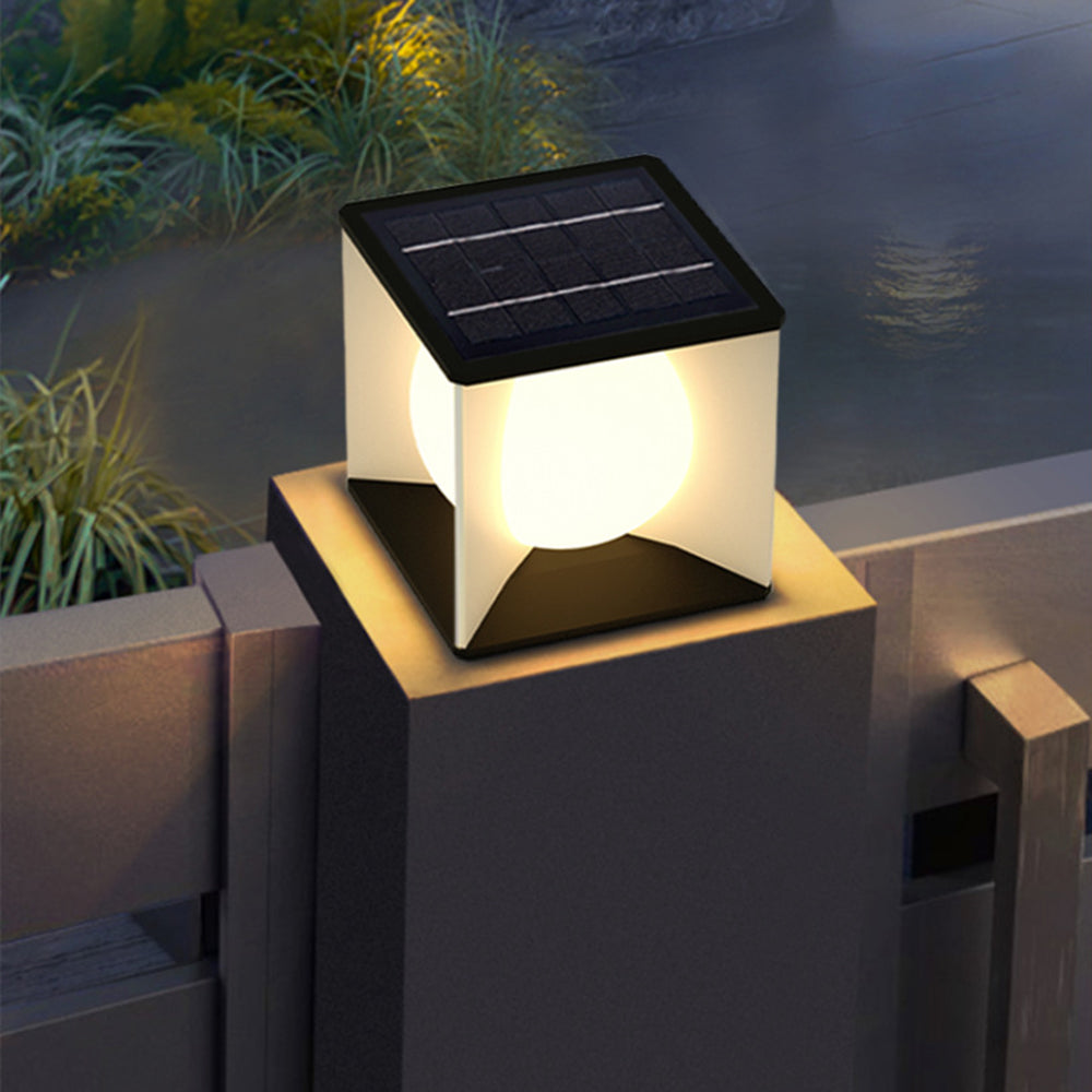 Ray Modern Moon Outdoor Pier-Mount Pillar Light