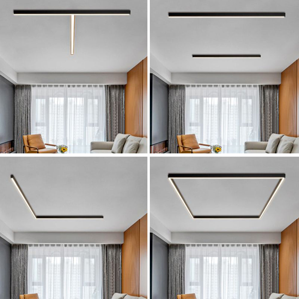 Solin Linear Black Ceiling Light/Wall Light - Neutralighting