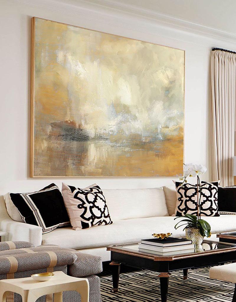 Seascape Abstract Painting ABSH22 - Neutralighting