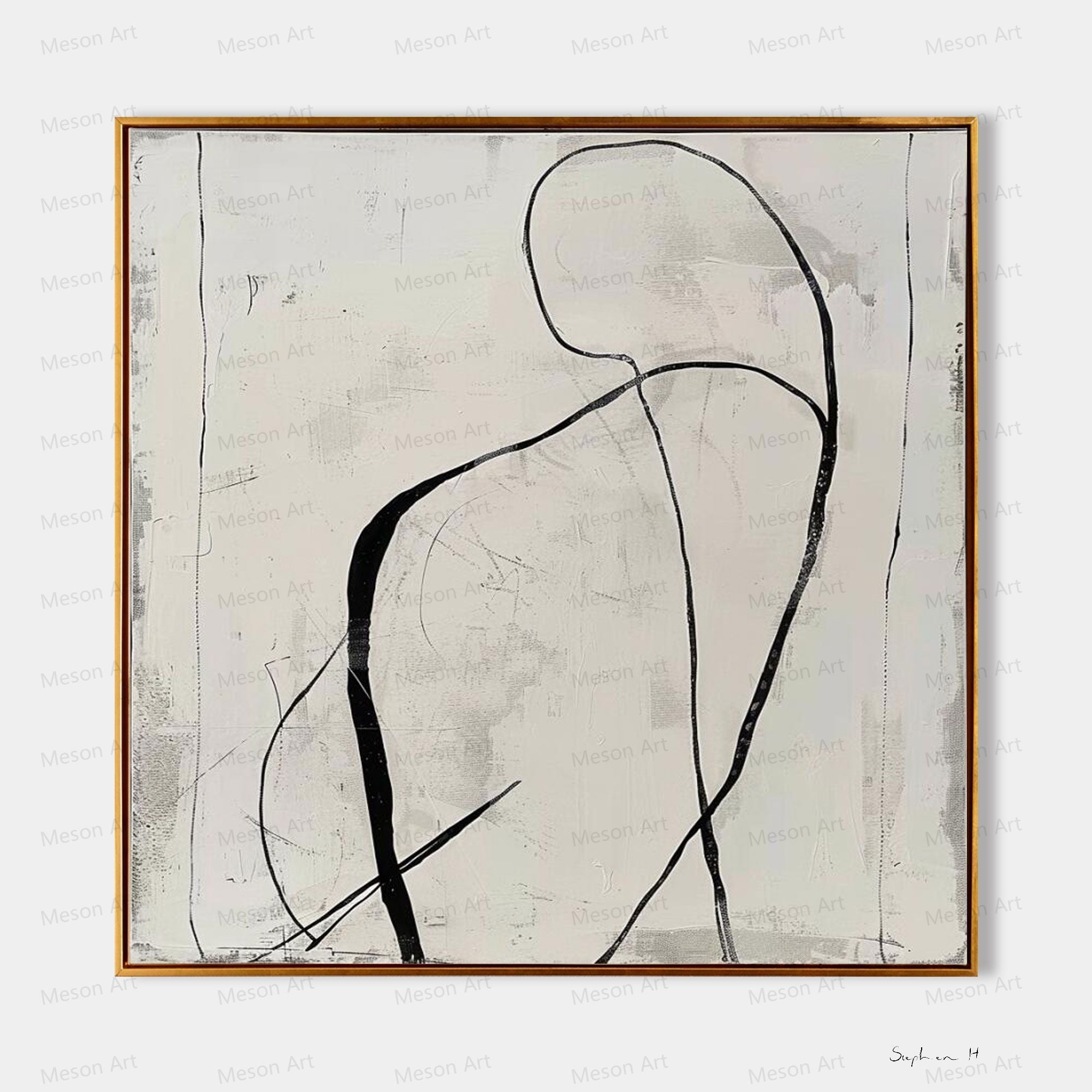 Wall Art Minimalist Abstract Figure