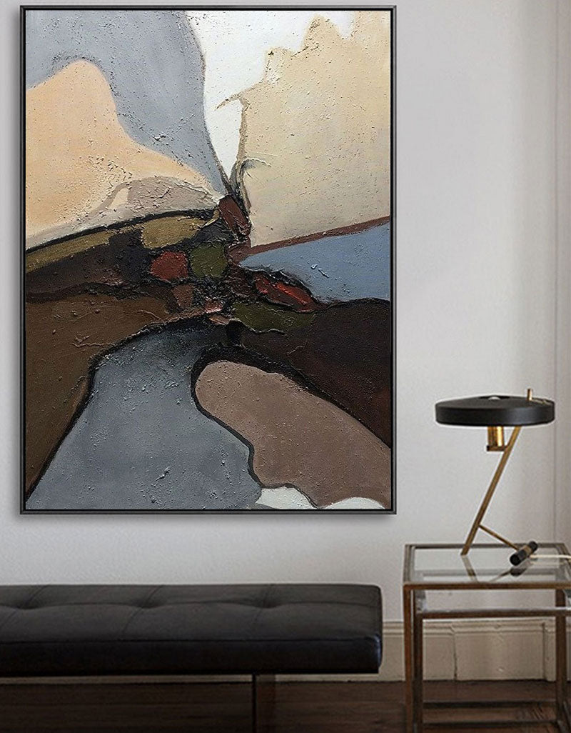 Earthy Organic Landscape Abstract Canvas Wall Art