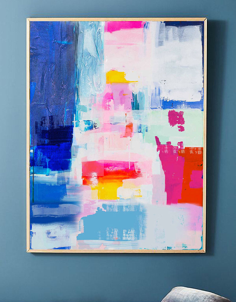 Large Color Abstract Art ABAV01 - Neutralighting