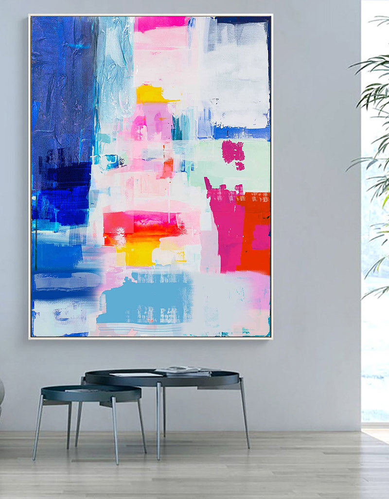Large Color Abstract Art ABAV01 - Neutralighting