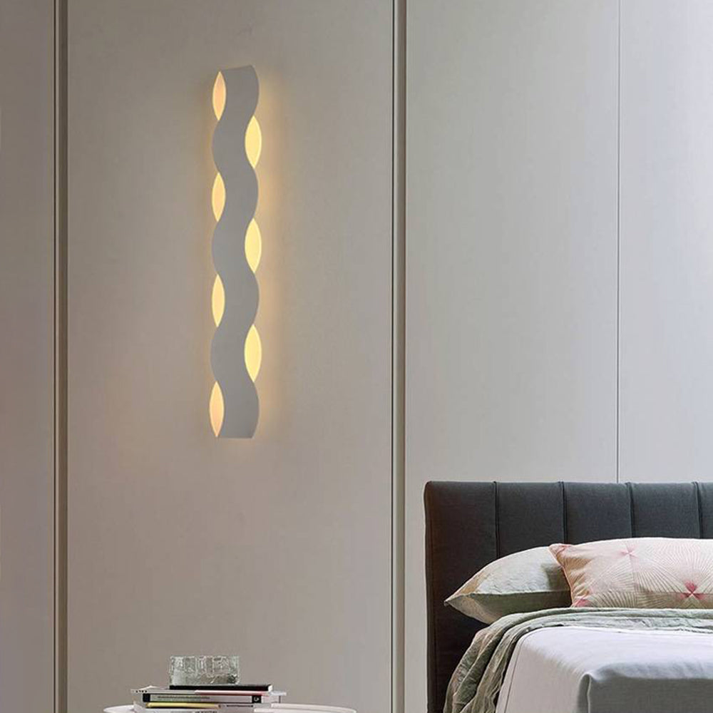Arisha Modern Black & White Wave Wall Lamp Black, 3 Style - Neutralighting