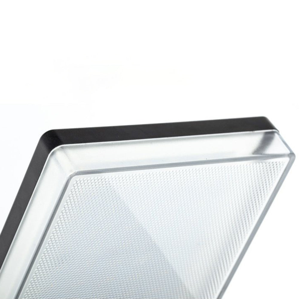 Ray Modern Minimalist Right-Angle Acrylic Sensor Solar Waterproof Outdoor Wall Lamp, Black - Neutralighting