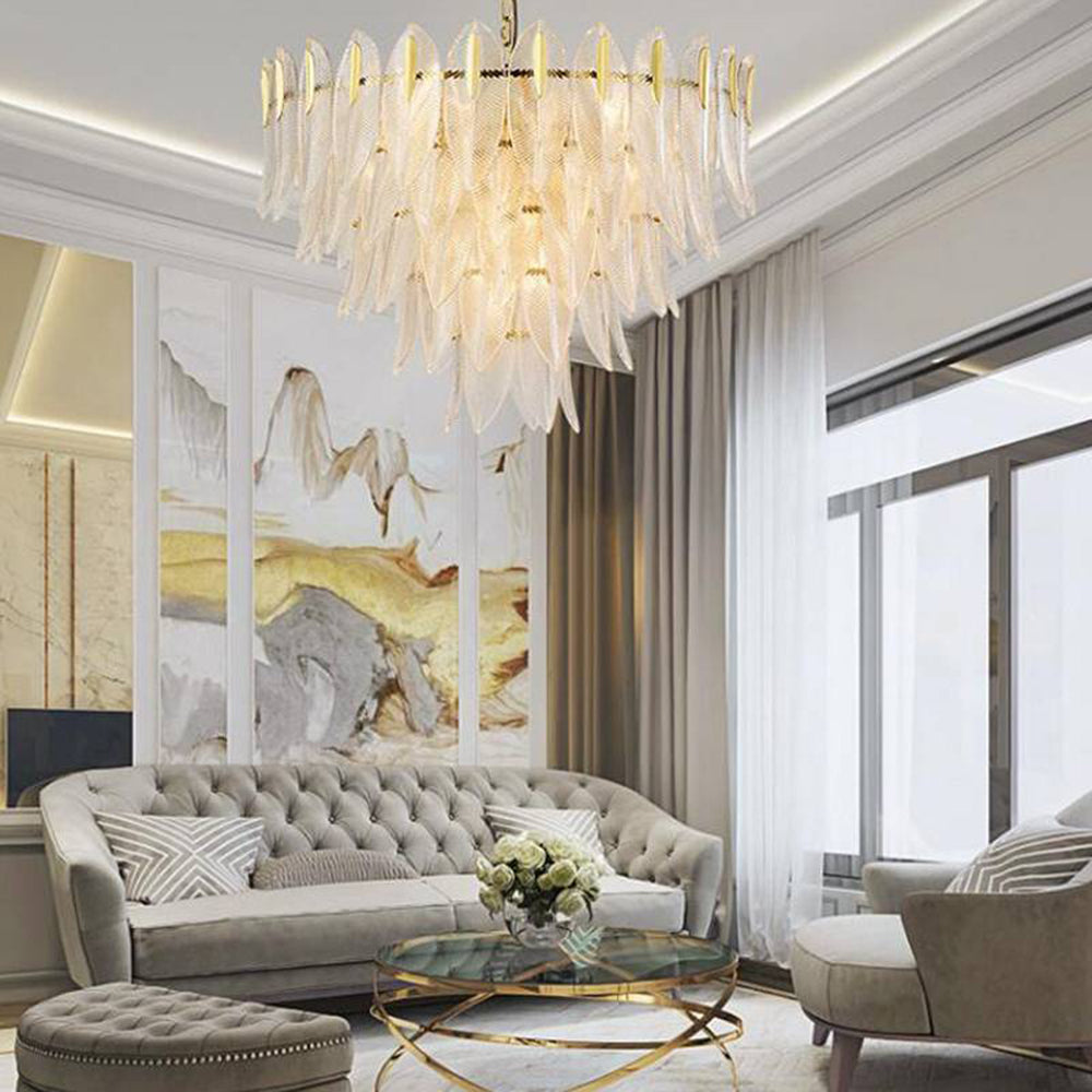 Kristy Modern Gold Feather Chandelier, 3 Style - Neutralighting