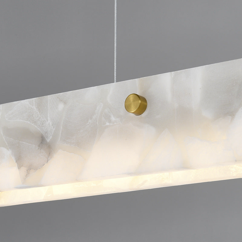 Arisha Modern LED Pendant Light White Marble Dining Room/Bar - Neutralighting