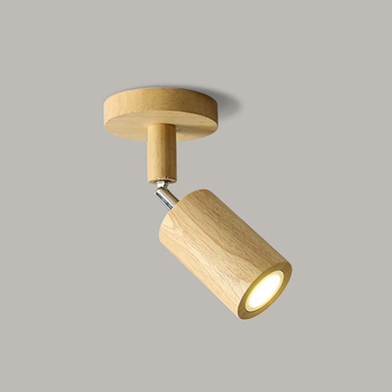 Muto Modern LED Adjustable Ceiling Spotlight, Wood - Neutralighting