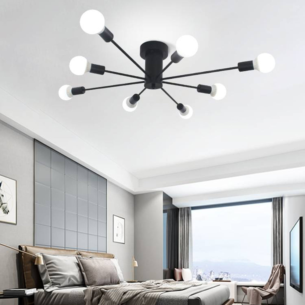 Silva Modern Simple Flush Mount Ceiling Light, 6/8/10 Heads - Neutralighting