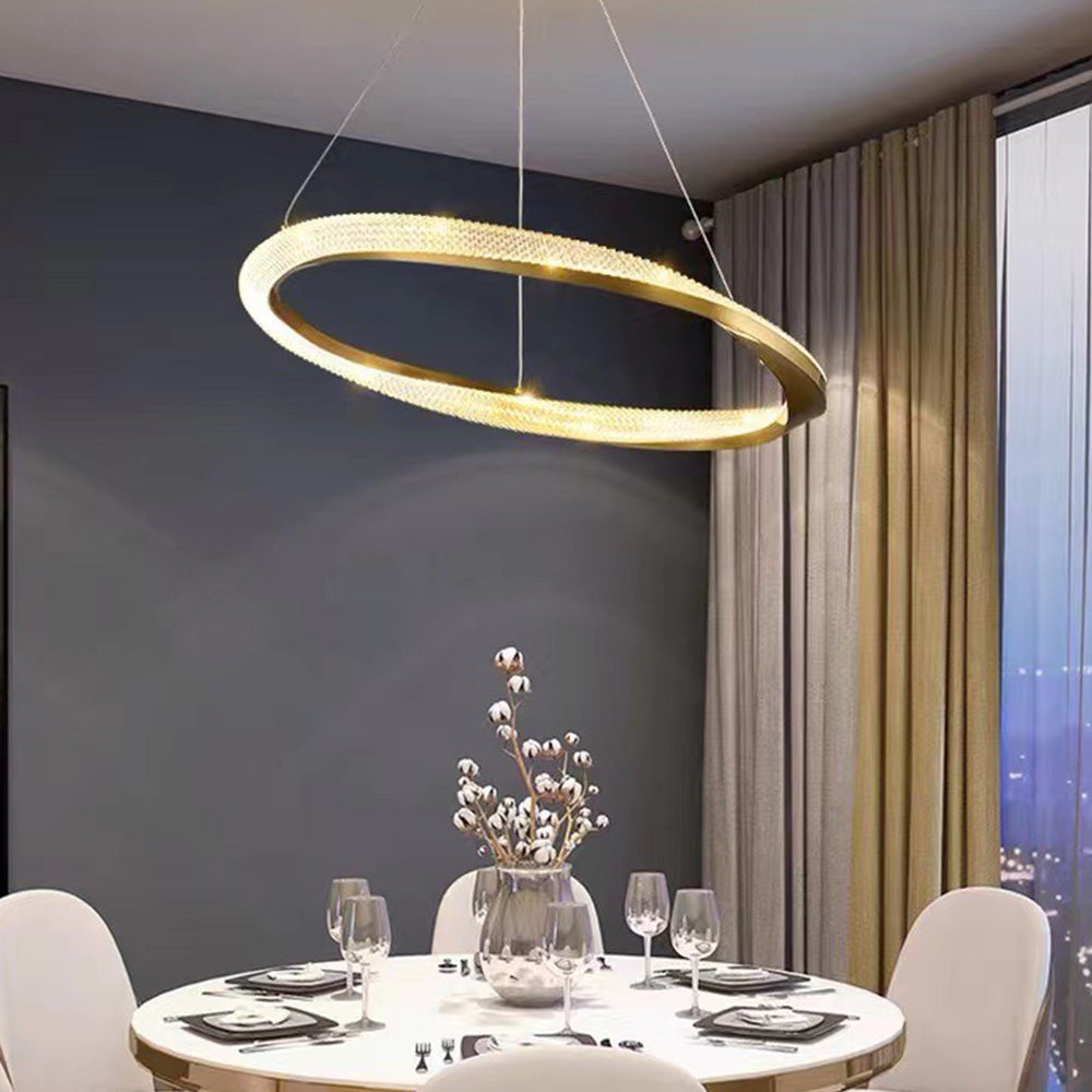 Kristy Pendant Light, Aluminium & Arcylic, 1/2 Rings, 2 Color - Neutralighting