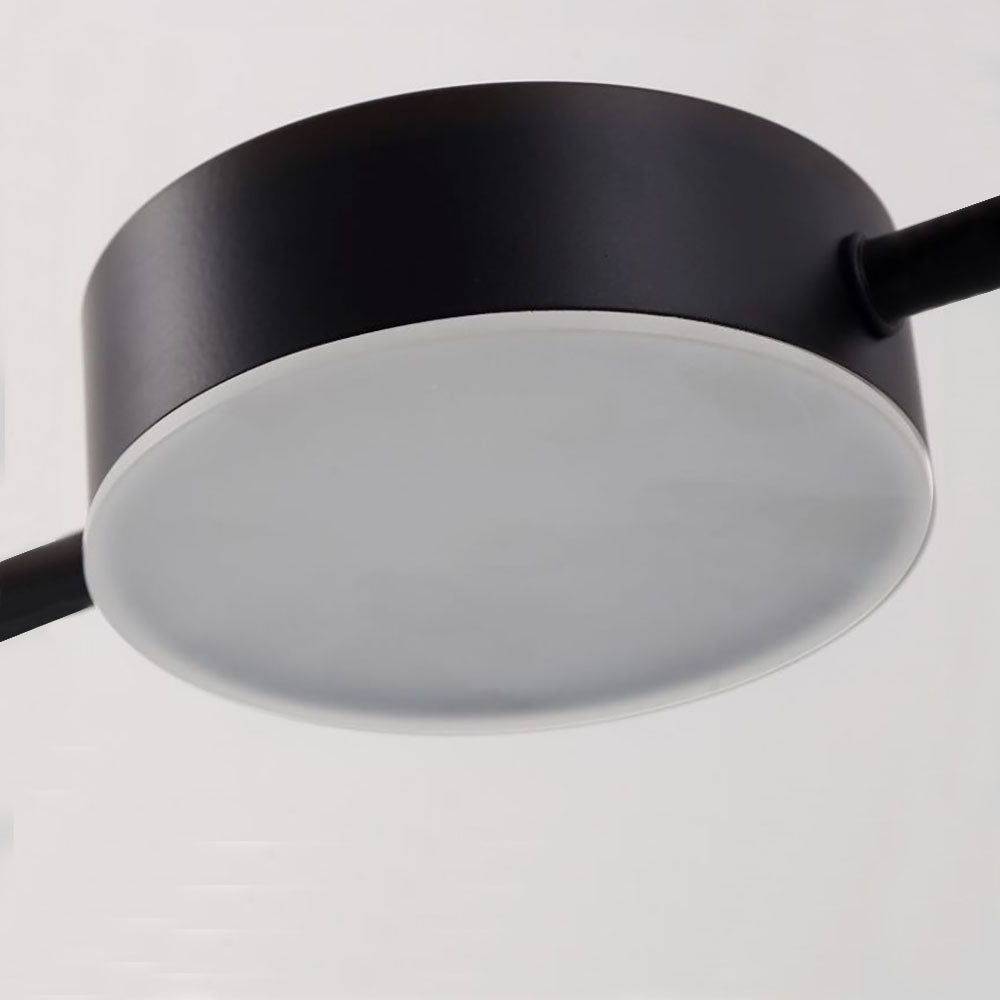 Arisha Minimalist Multi Metal Pendant Light, Black/Gold - Neutralighting