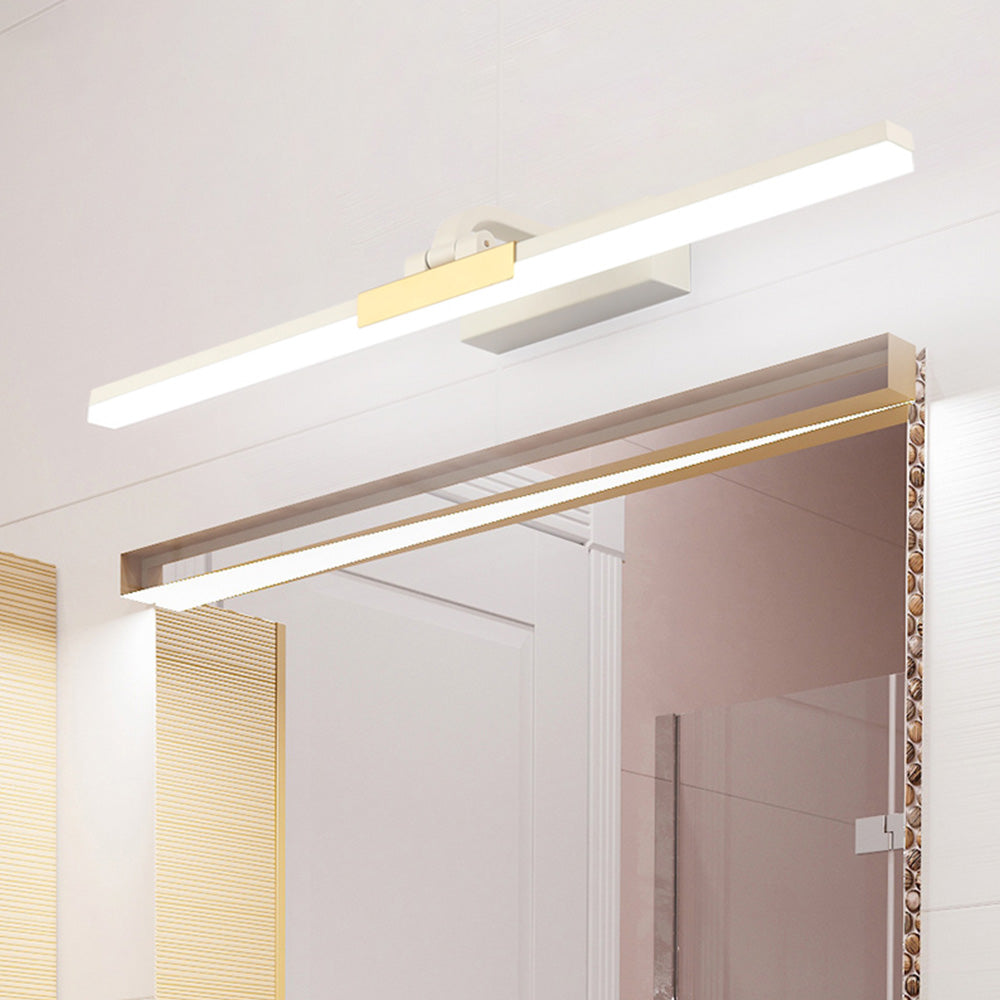 Arisha Modern Linear Mirror Front Metal Vanity Wall Lamp, Black/White - Neutralighting