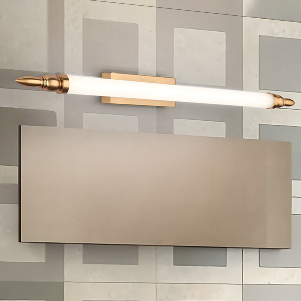 Arisha Retro Classic Metal/Acrylic Wall Lamp, Gold, Bathroom - Neutralighting