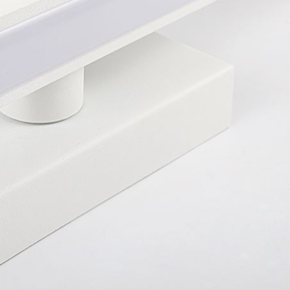 Arisha Nordic LinearMetal Mirror Front Vanity Wall Lamp, White - Neutralighting