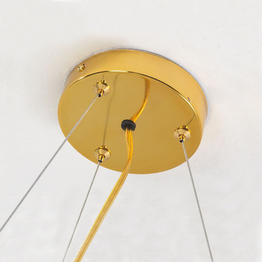 Valentina Modern Gold Bubble Pendant Light, Metal & Glass - Neutralighting