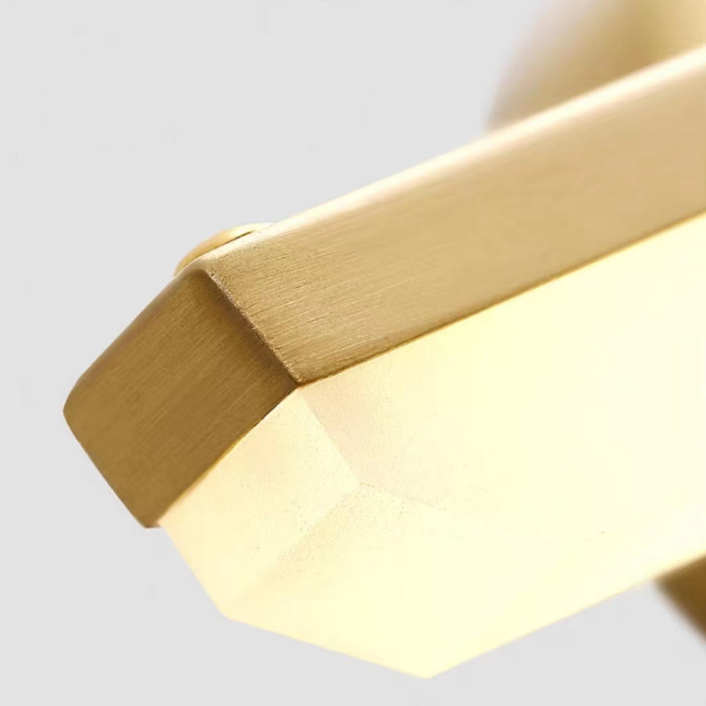 Arisha Retro Linear Metal/Acrylic Wall Lamp, Brass