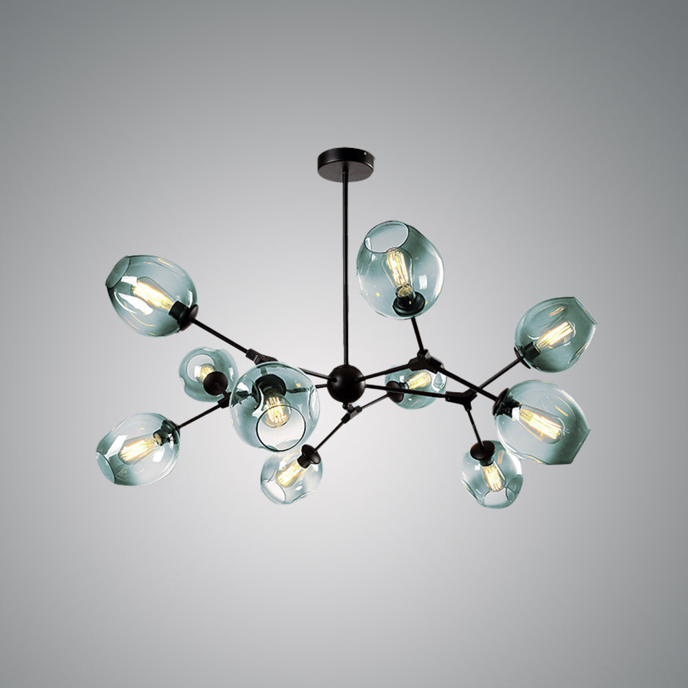 Valentina Modern Bubble Metal Pendant Light, Black/Gold - Neutralighting