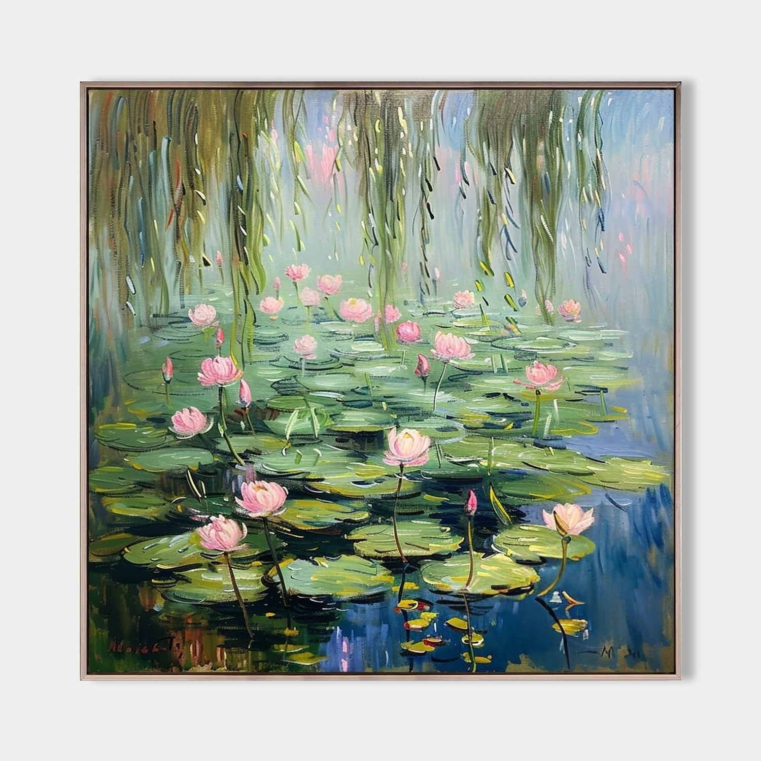 Wall Art Landscape Lotus Atmospheric Ripple