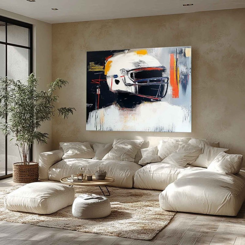 Wall Art Expressionist Racing Helmet