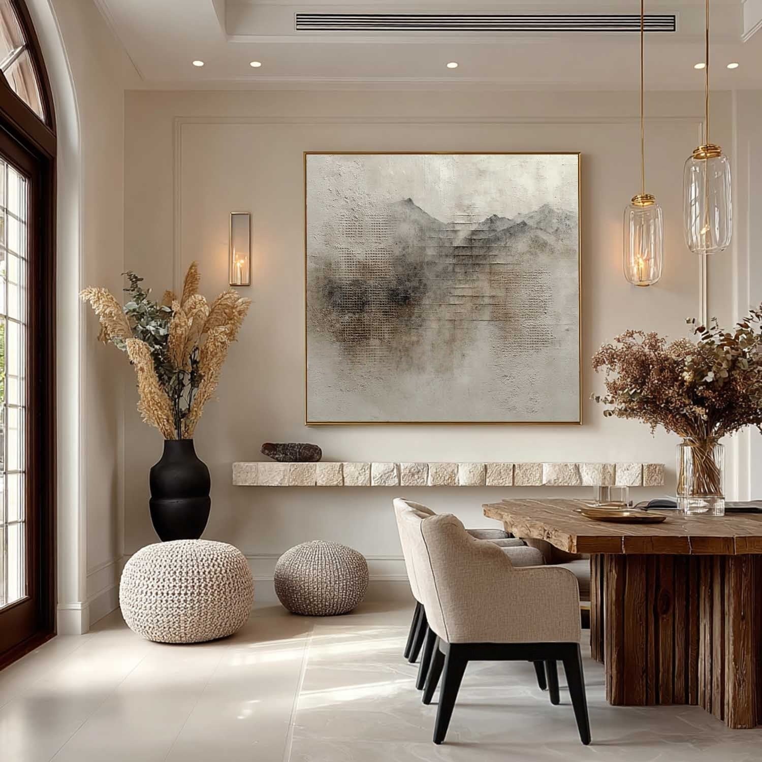 Wall Art Wabi-Sabi Painterly Raw Calm - Neutralighting