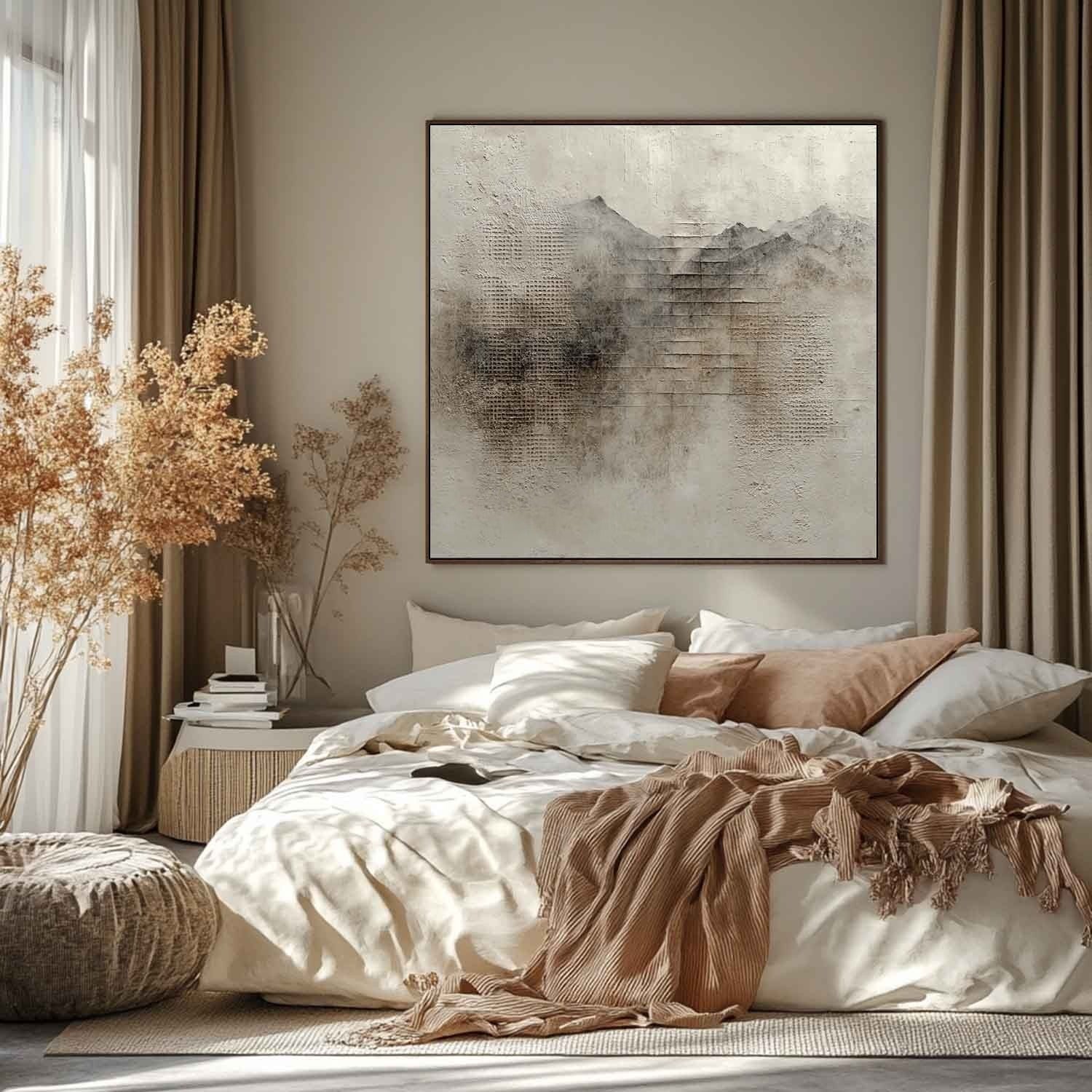 Wall Art Wabi-Sabi Painterly Raw Calm - Neutralighting