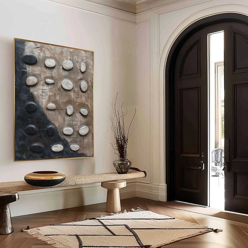 Wall Art Neutral Pebble Wabi-Sabi