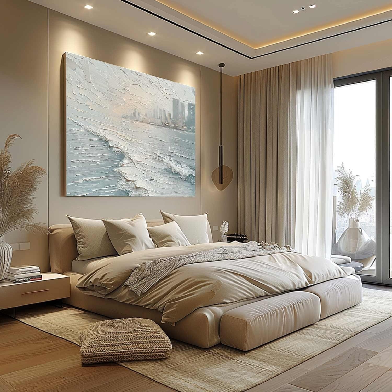 Wall Art Misty Coastal Cliffs Seascape